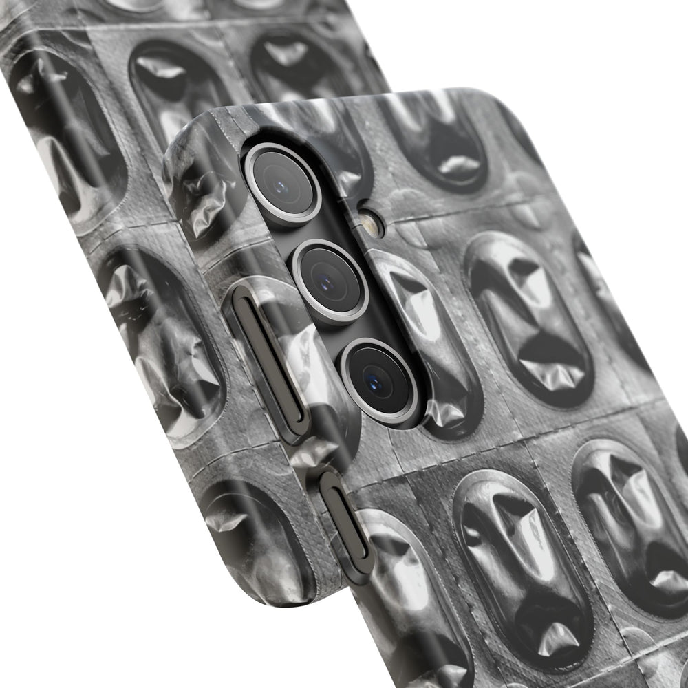 Metallic Mask Grid Snap Case