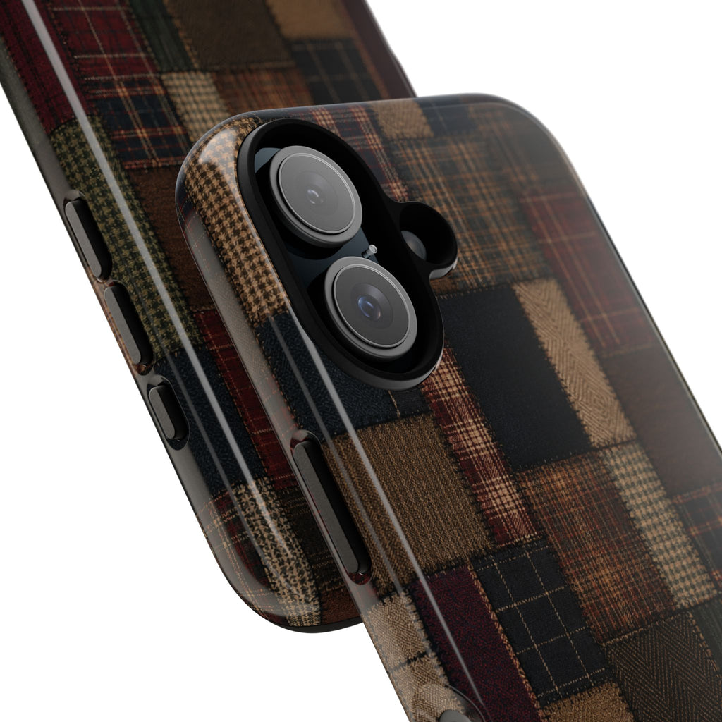 Plaid Patchwork Tough Phone Case