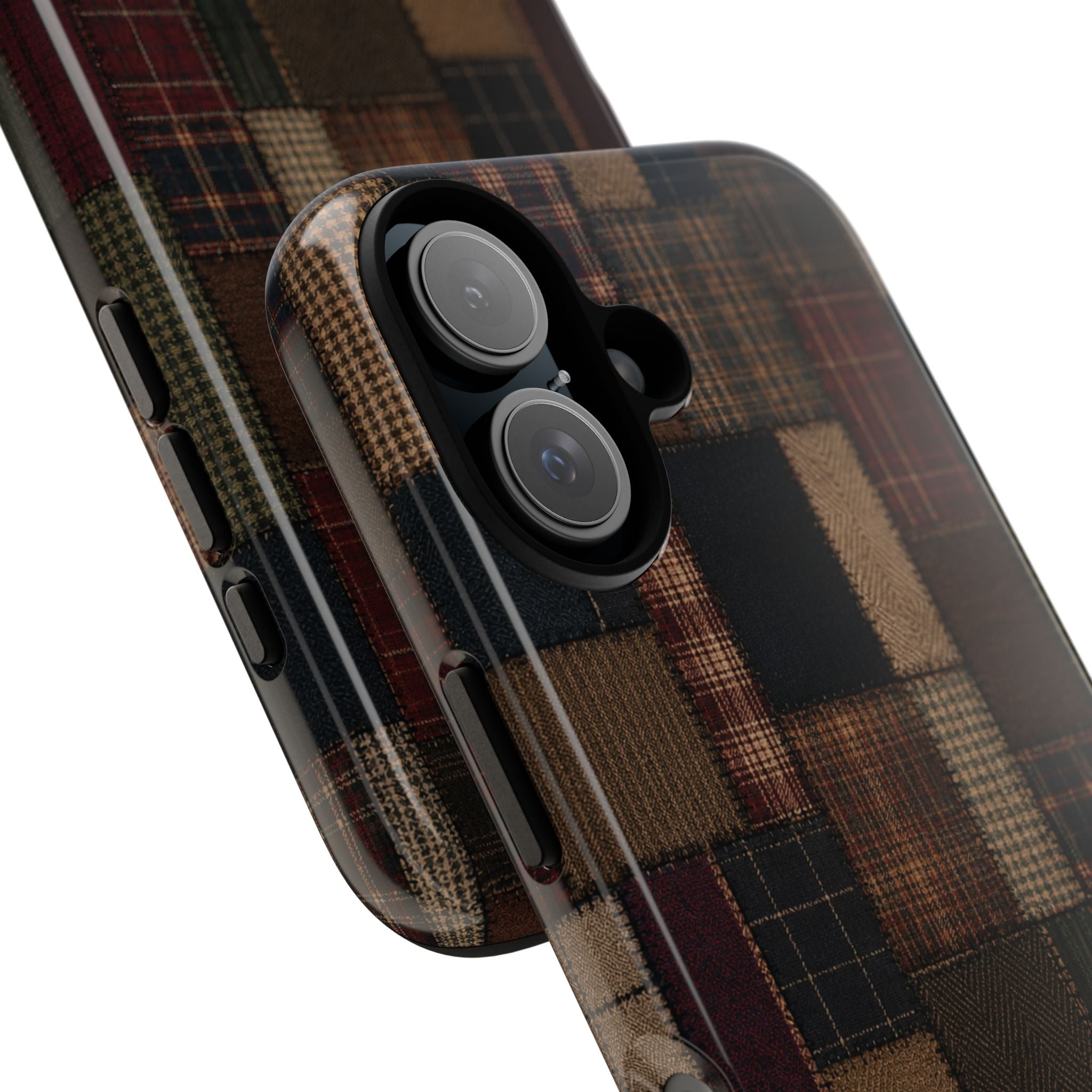 Plaid Patchwork Tough Phone Case
