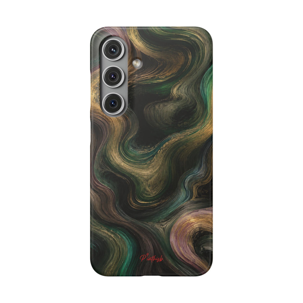 Marbled Forest Snap Phone Case