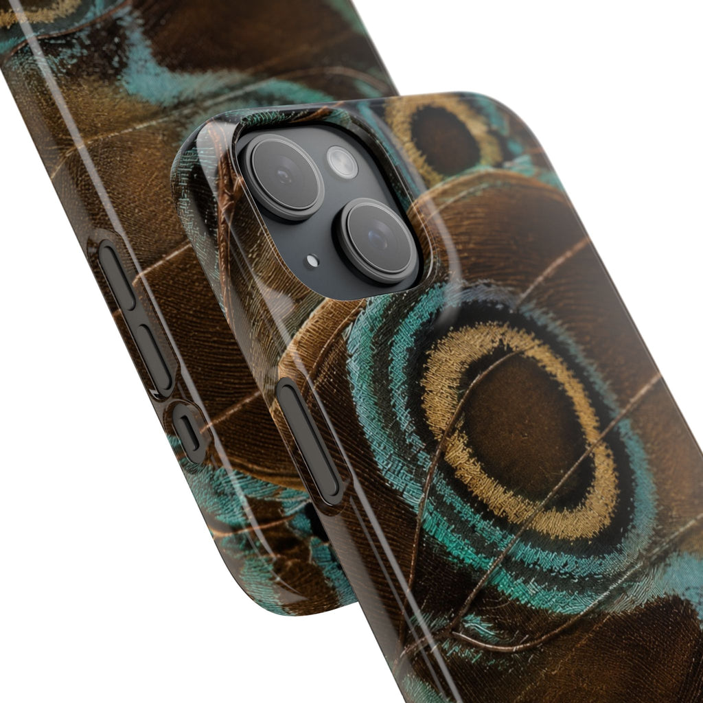 Peacock Feather Pattern Snap Case