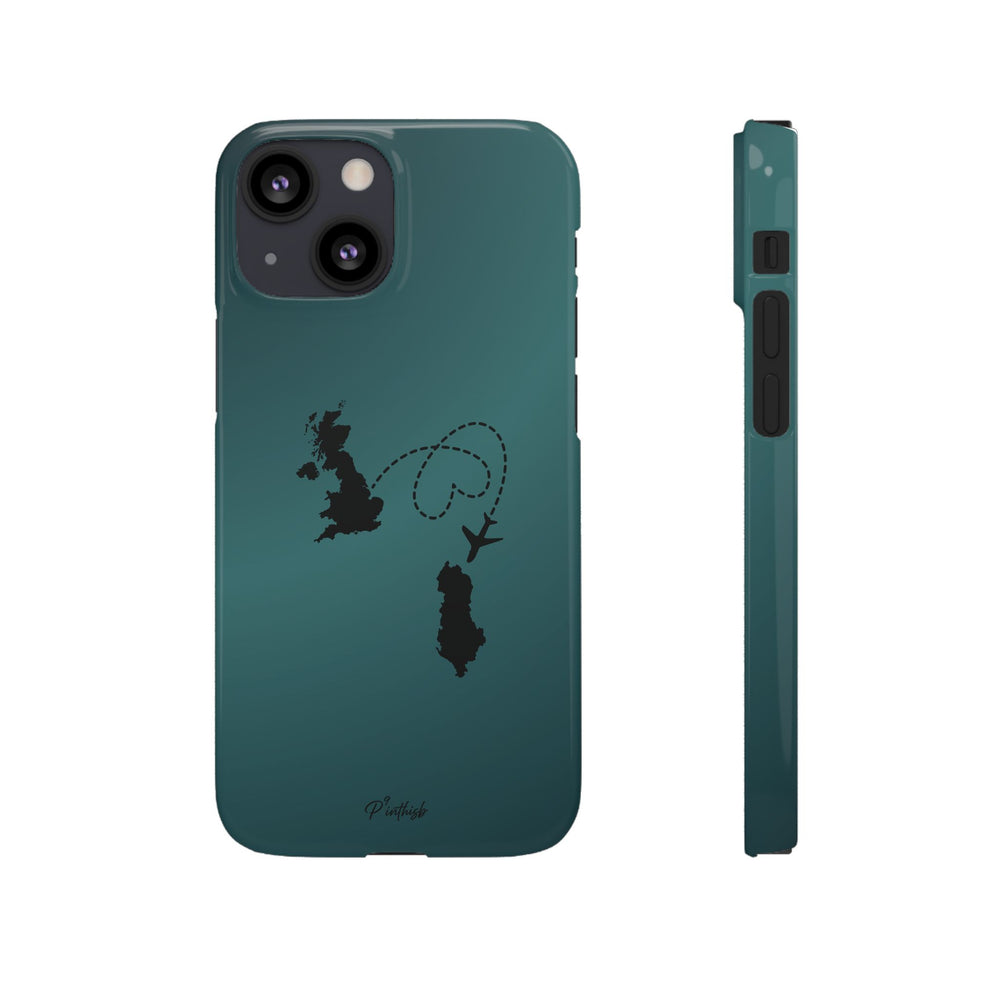 Copy of UK to Albania Pink Snap Phone Case