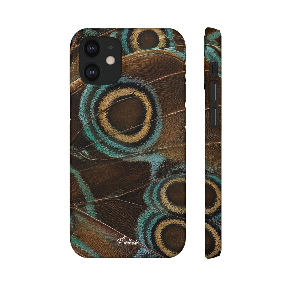 Peacock Feather Pattern Snap Case