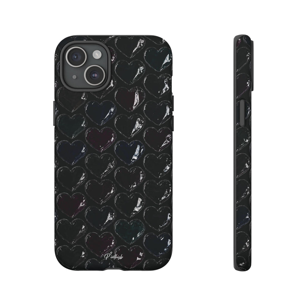 Black Pop Hearts Tough Case