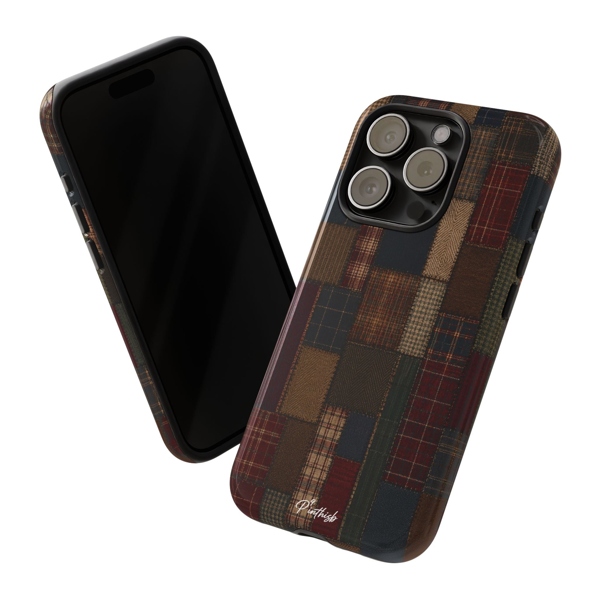 Plaid Patchwork Tough Phone Case