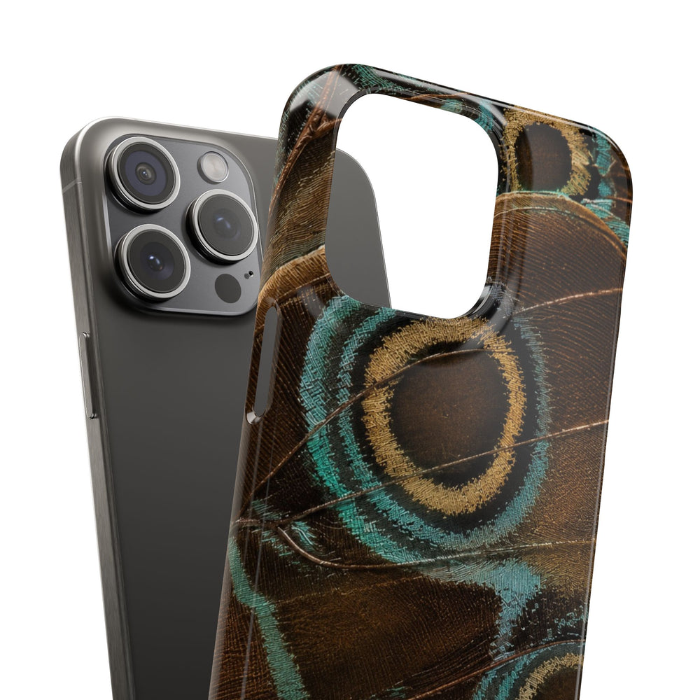 Peacock Feather Pattern Snap Case