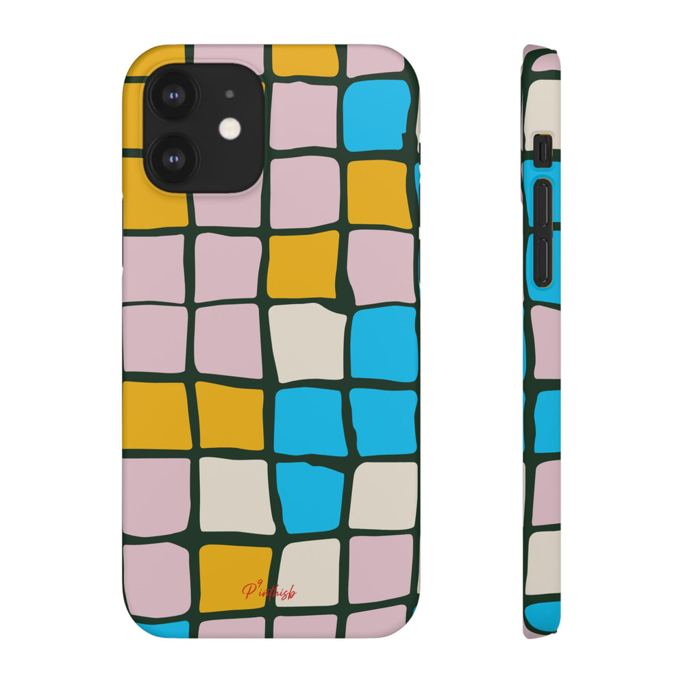 Color Grid Snap Phone Case