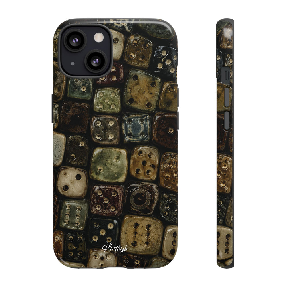 Vintage Dice Tile Phone Case