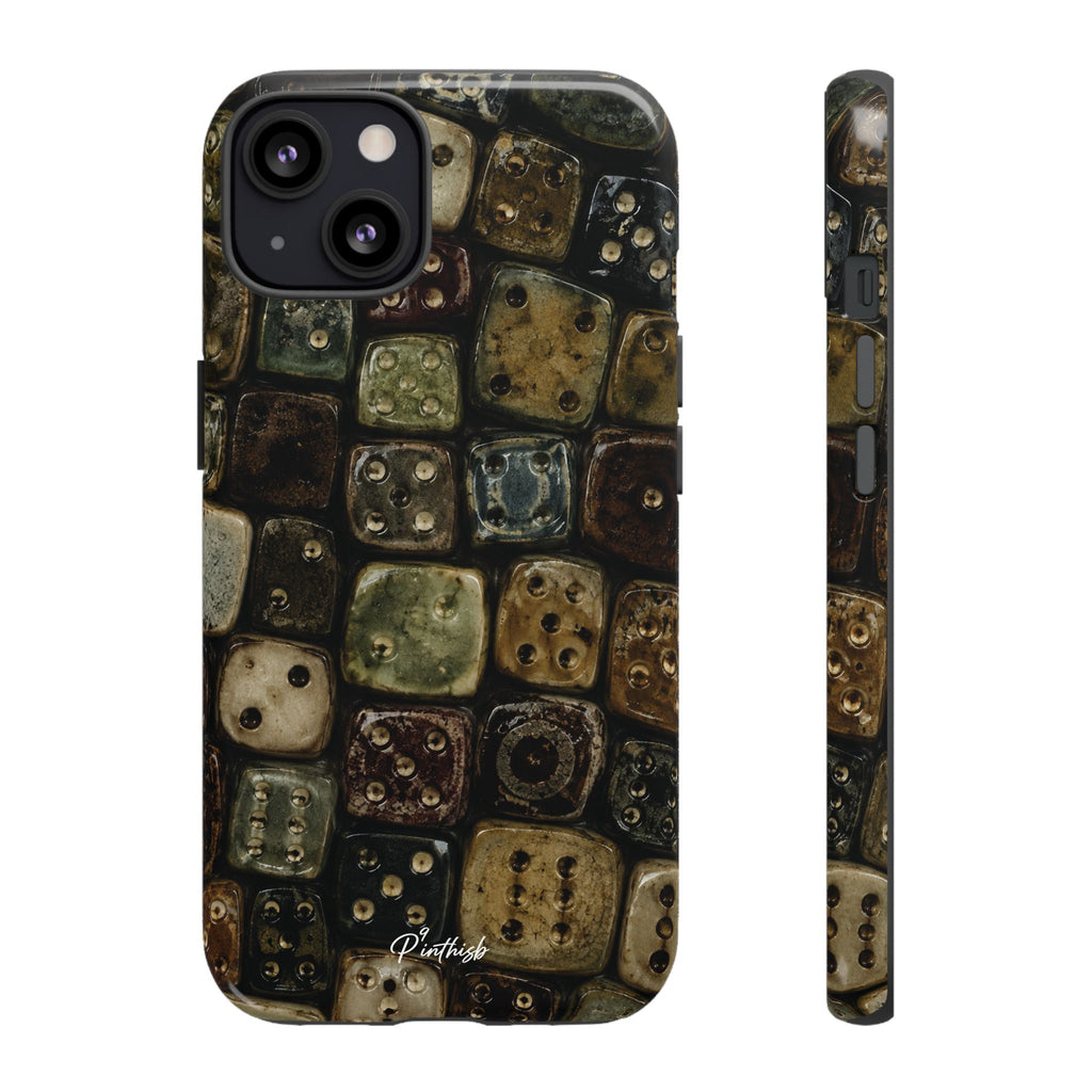 Vintage Dice Tile Phone Case