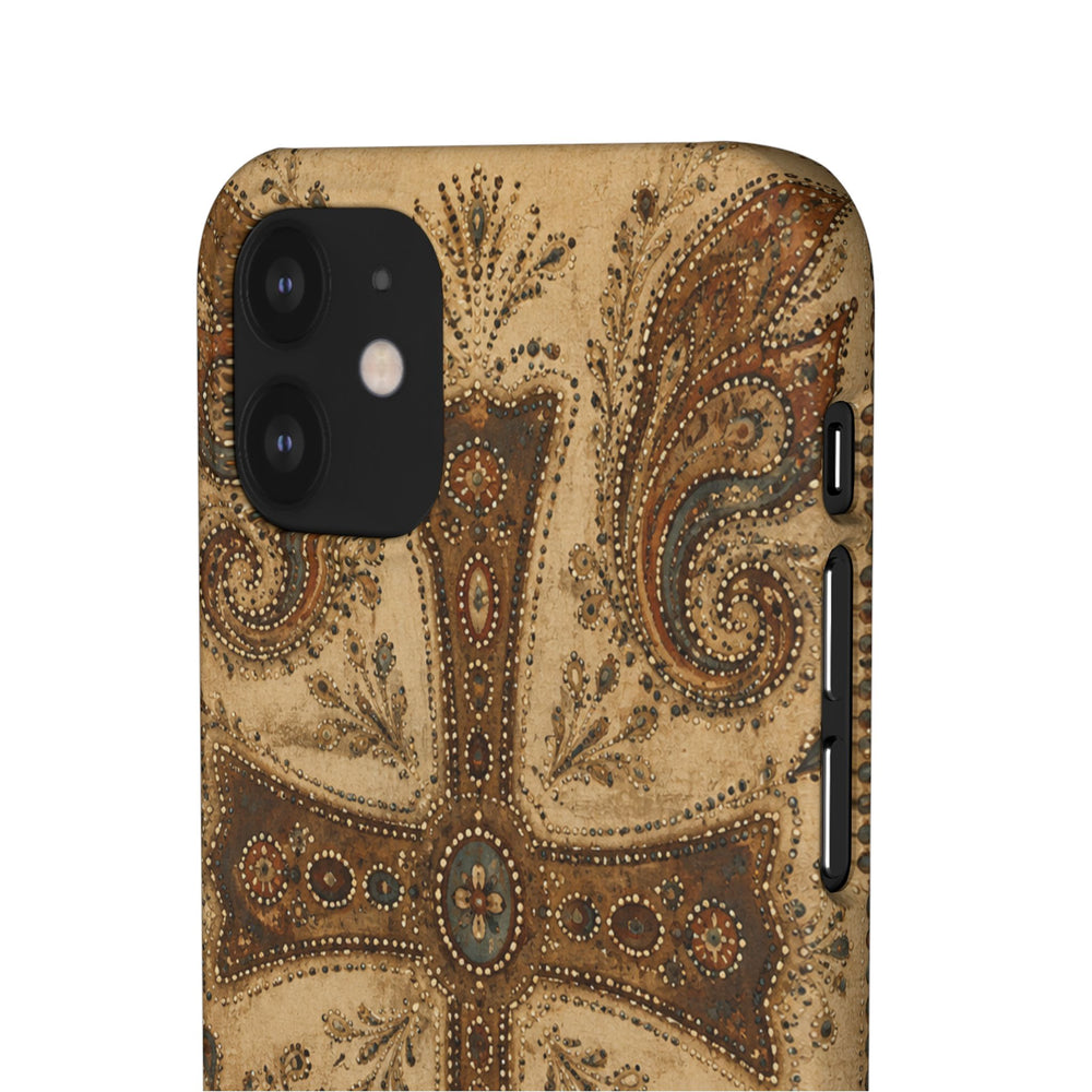 Cross Paisley Snap Case
