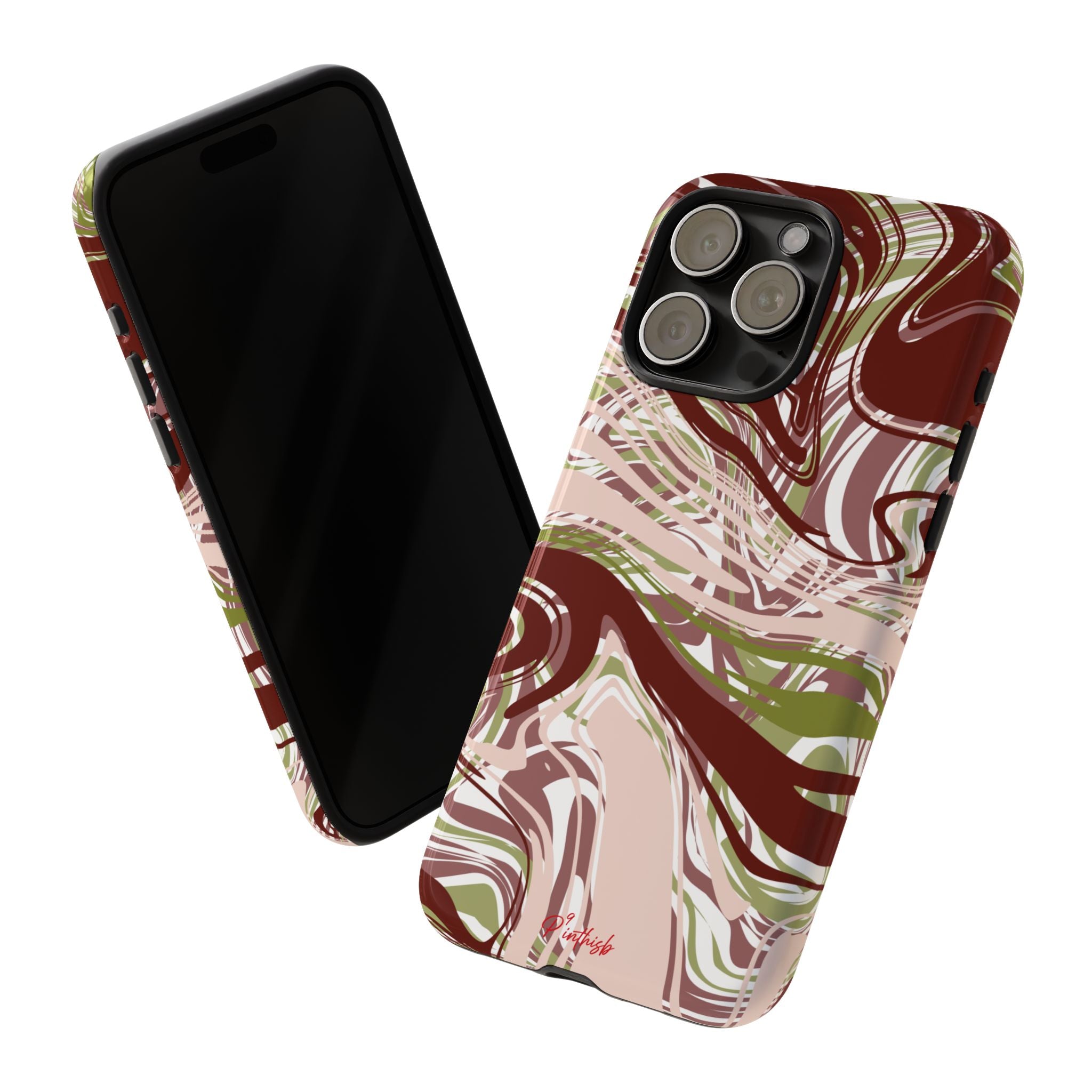 Abstract Marbled Tough Phone Case