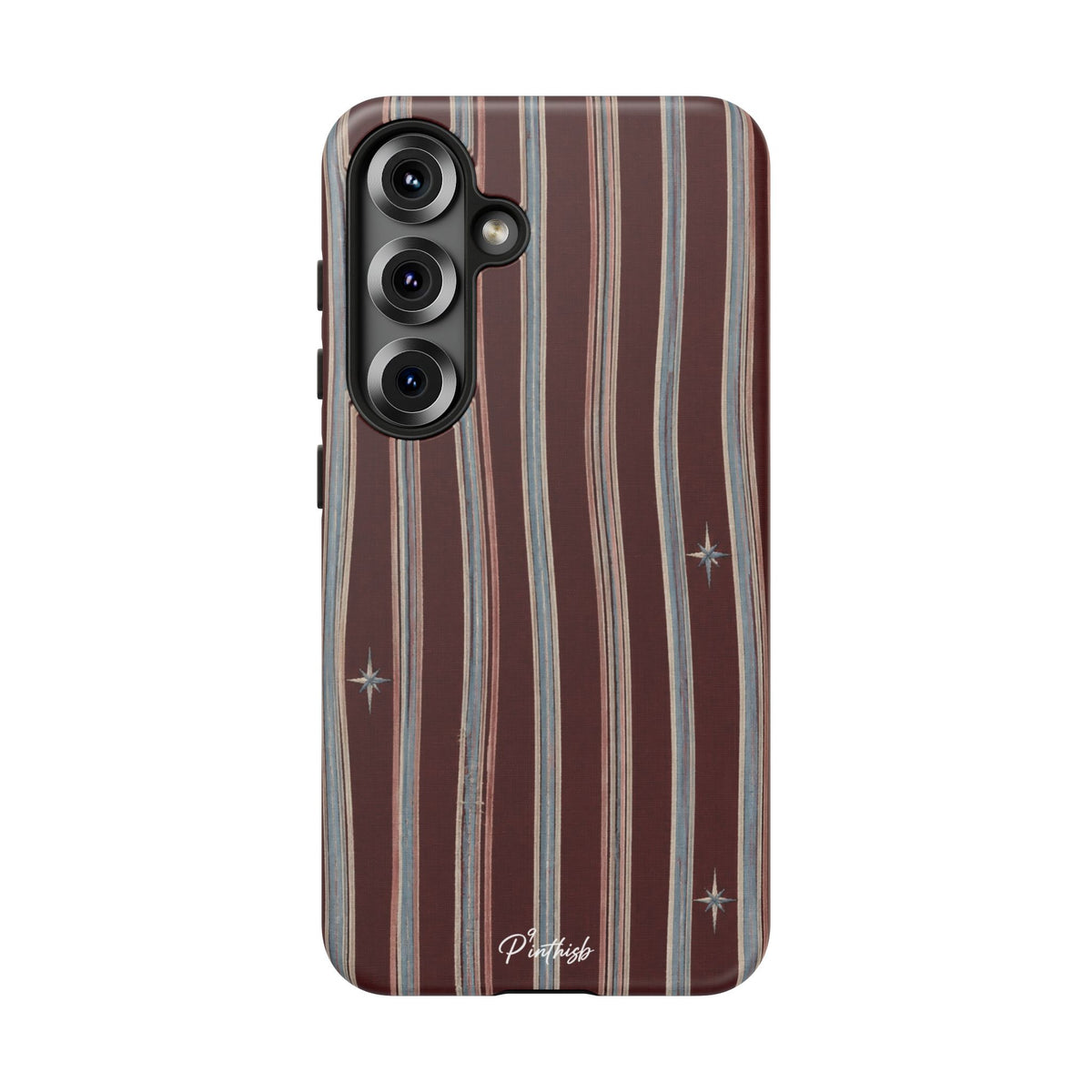 Retro Red & Cream with Star Accents Phone Case