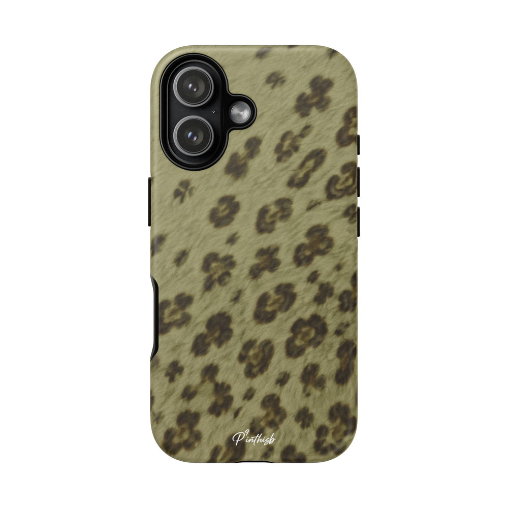 Olive Leopard Print Tough Case