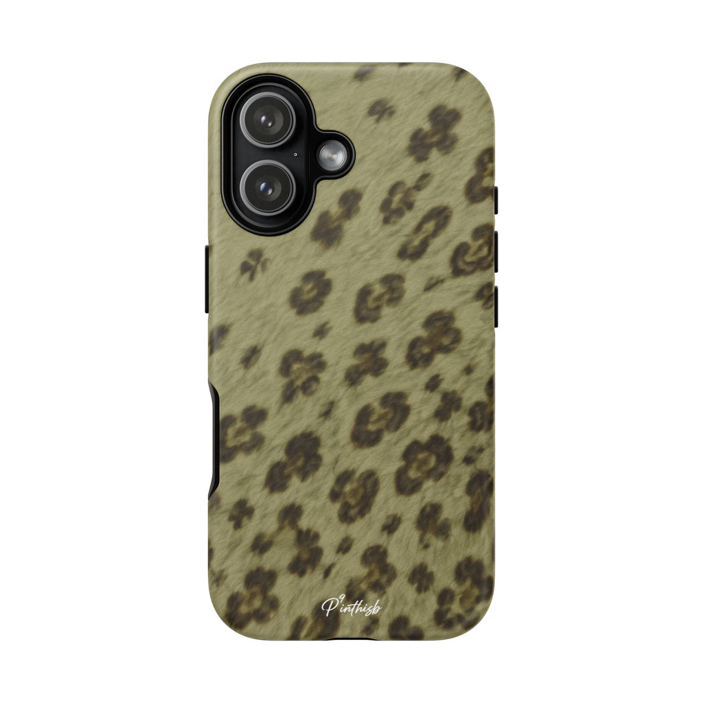 Olive Leopard Print Tough Case