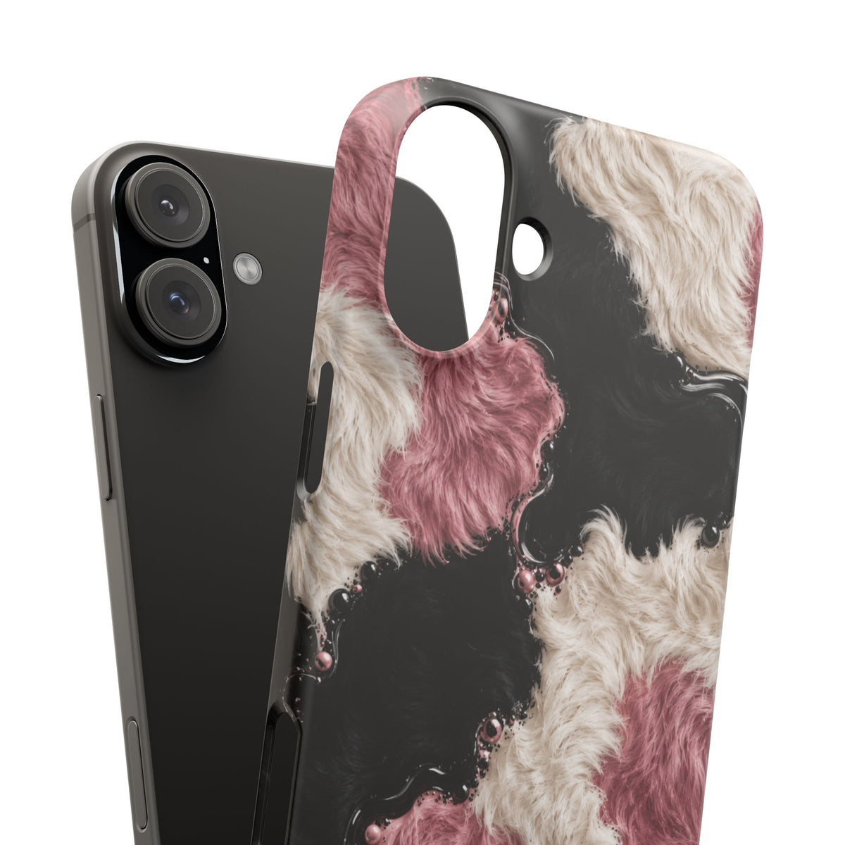 Cow Print Swirl Snap Case