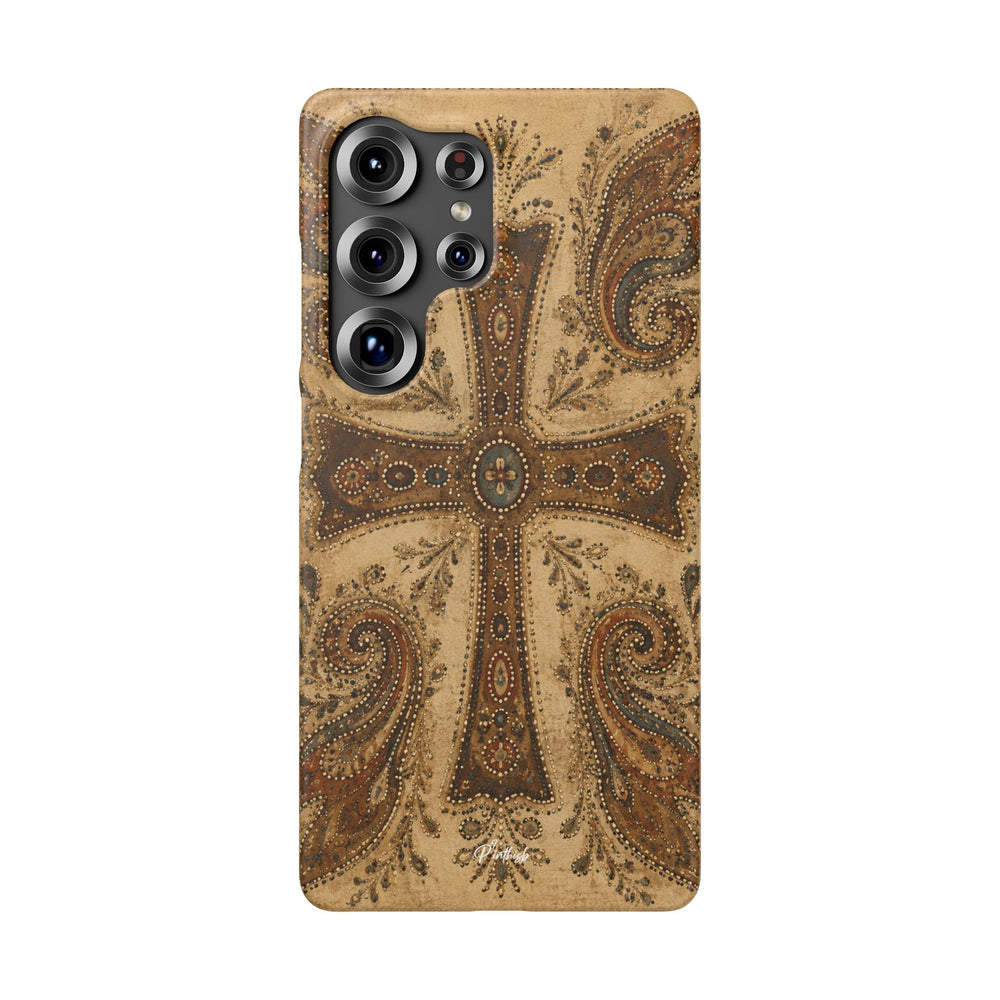 Cross Paisley Snap Case