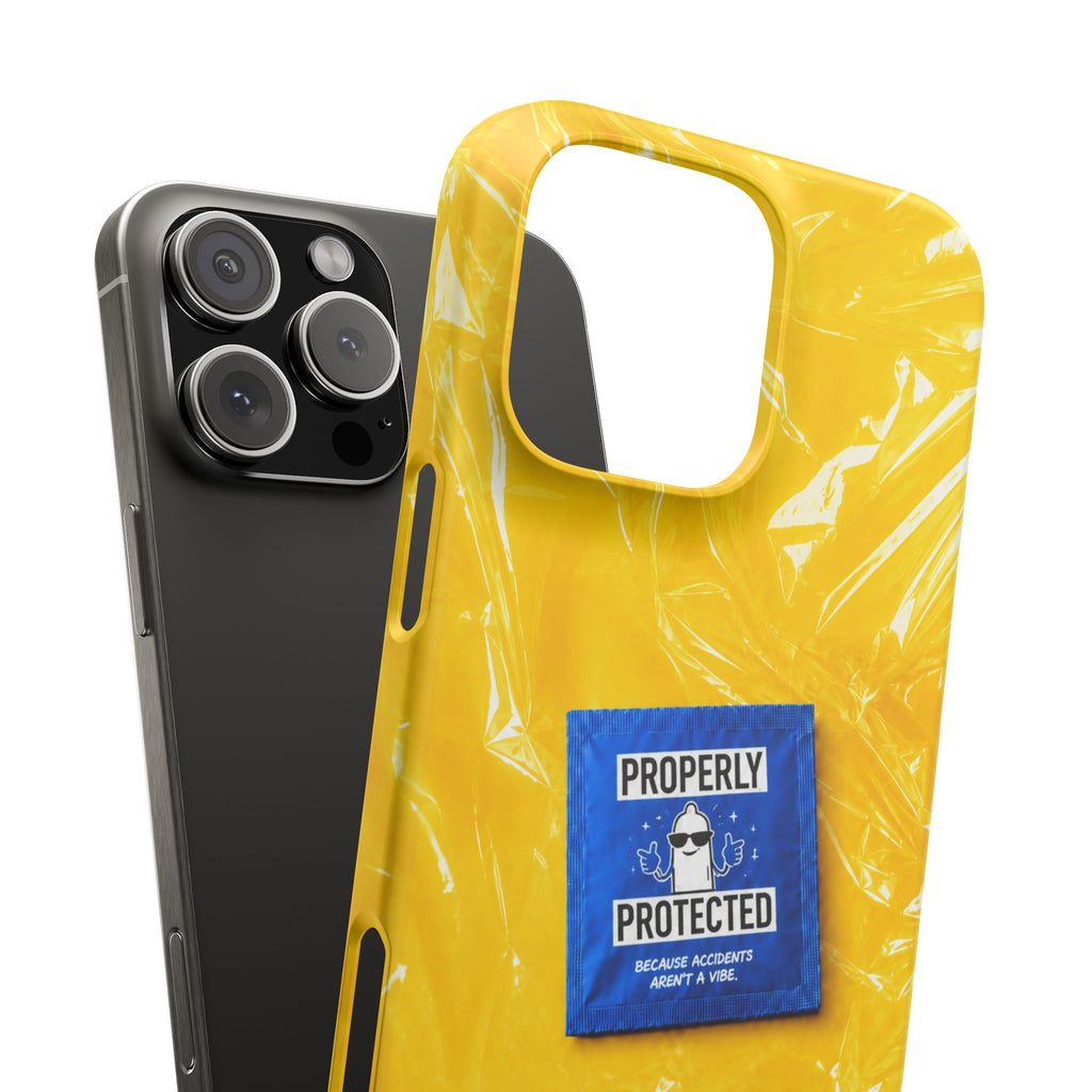 "Properly Protected" Graphic Snap Phone Case