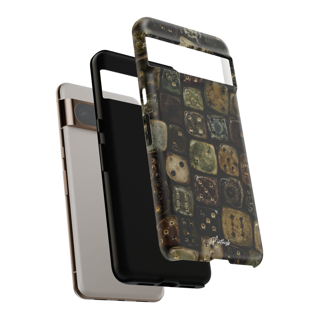 Vintage Dice Tile Phone Case