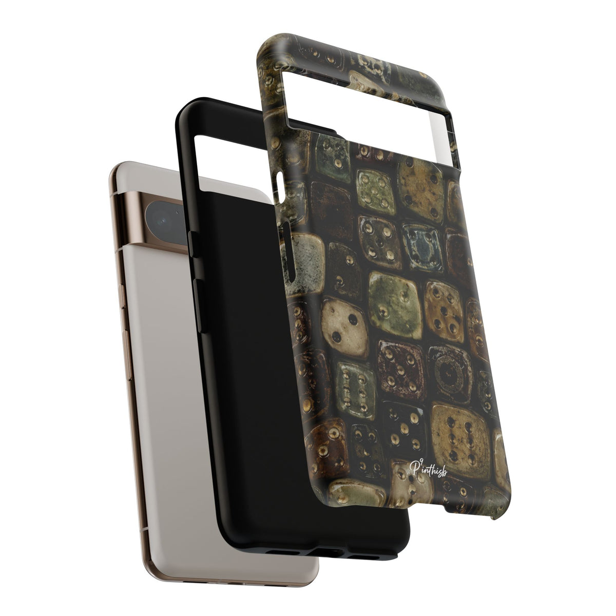 Vintage Dice Tile Phone Case