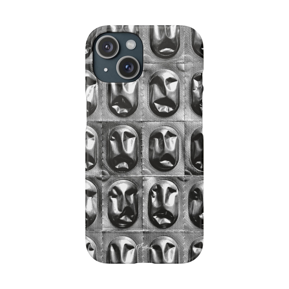 Metallic Mask Grid Snap Case