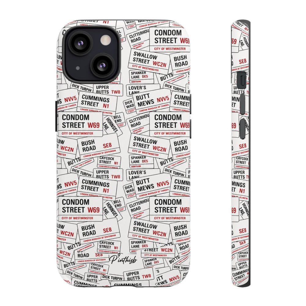 Cheeky London Street Signs Phone Case
