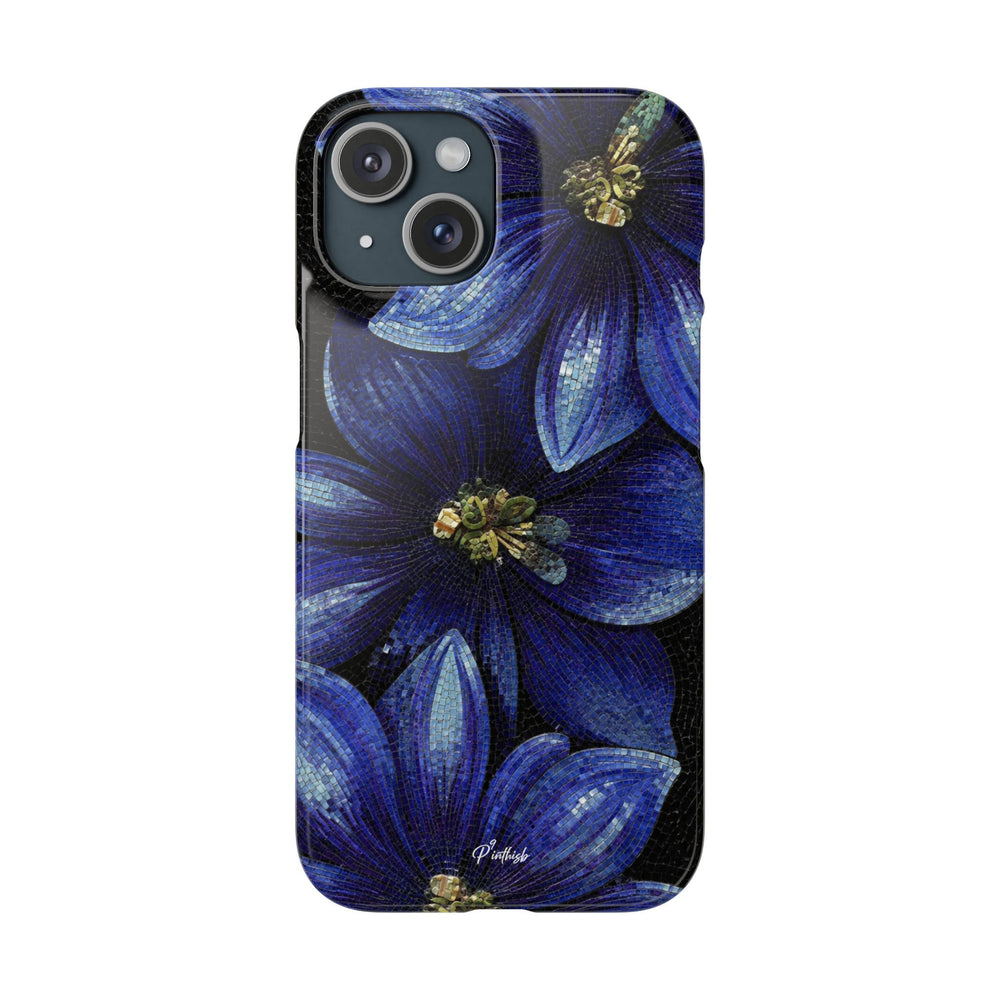 Blue Floral Snap Case