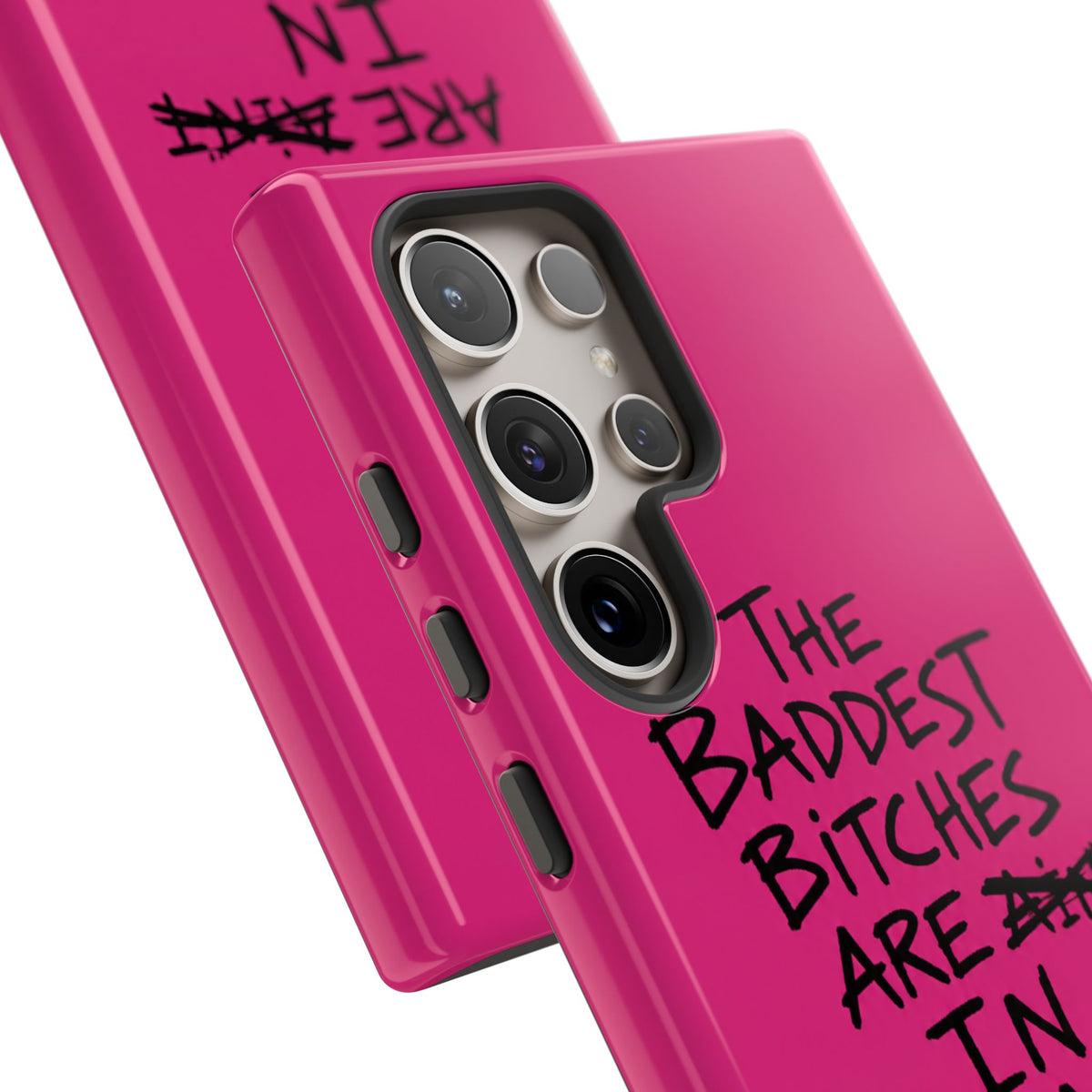 "The Baddest B*tches Are In Pogradec" Hot Pink Case