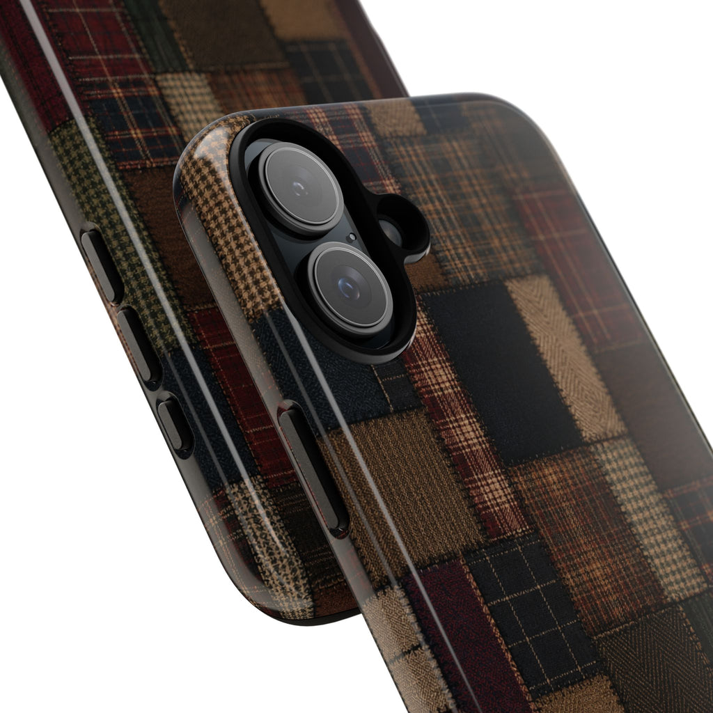 Plaid Patchwork Tough Phone Case