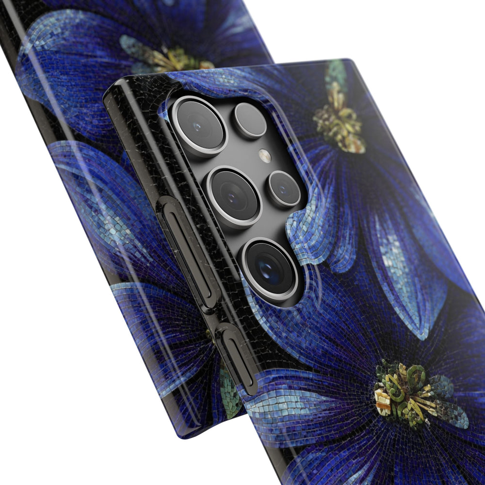 Blue Floral Snap Case