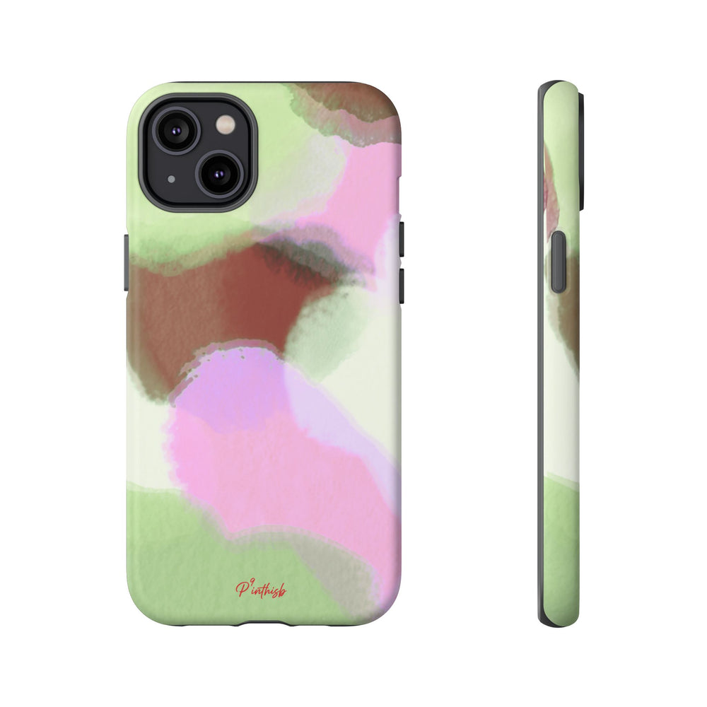 Abstract Pastel Camouflage Tough Phone Case