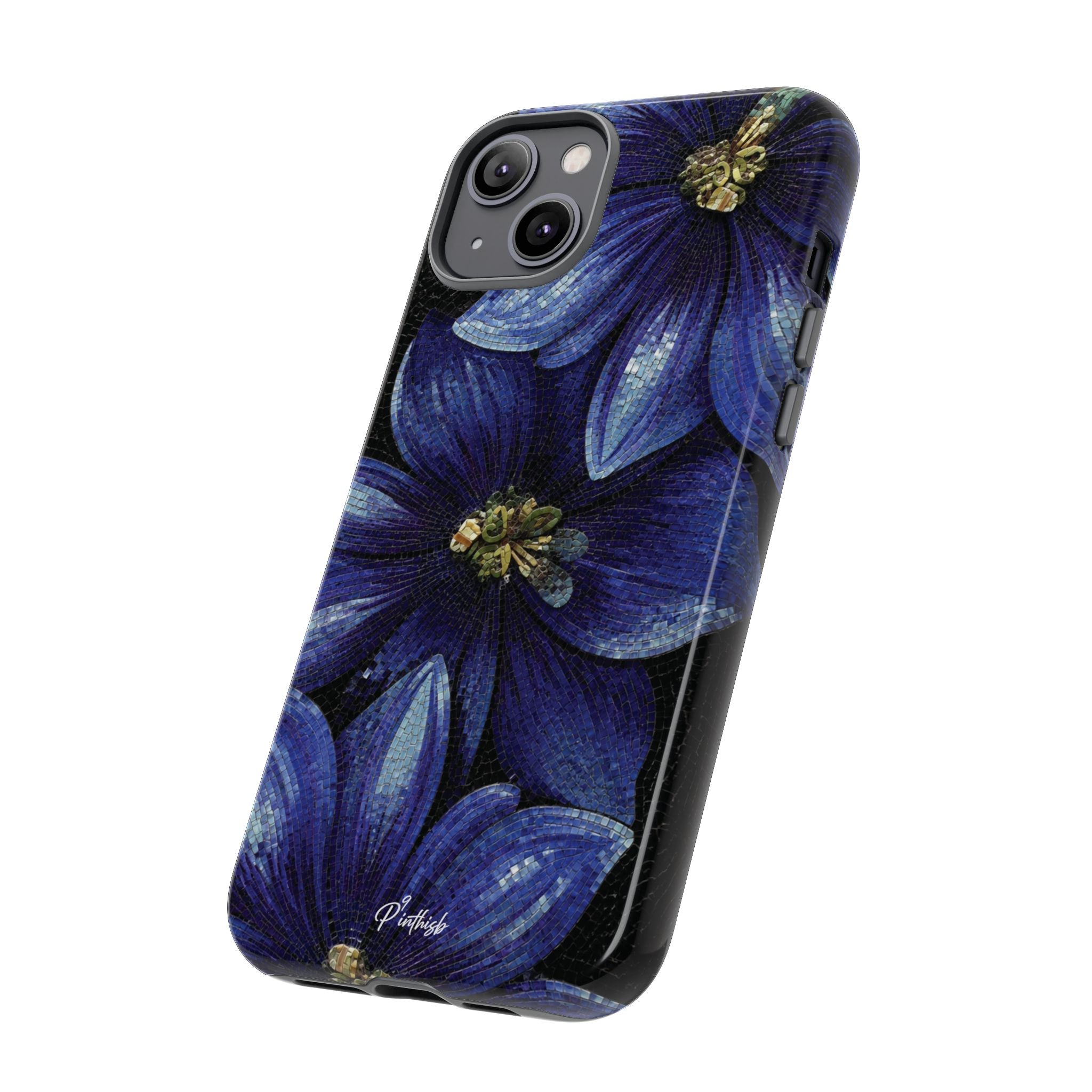 Blue Floral Tough Case