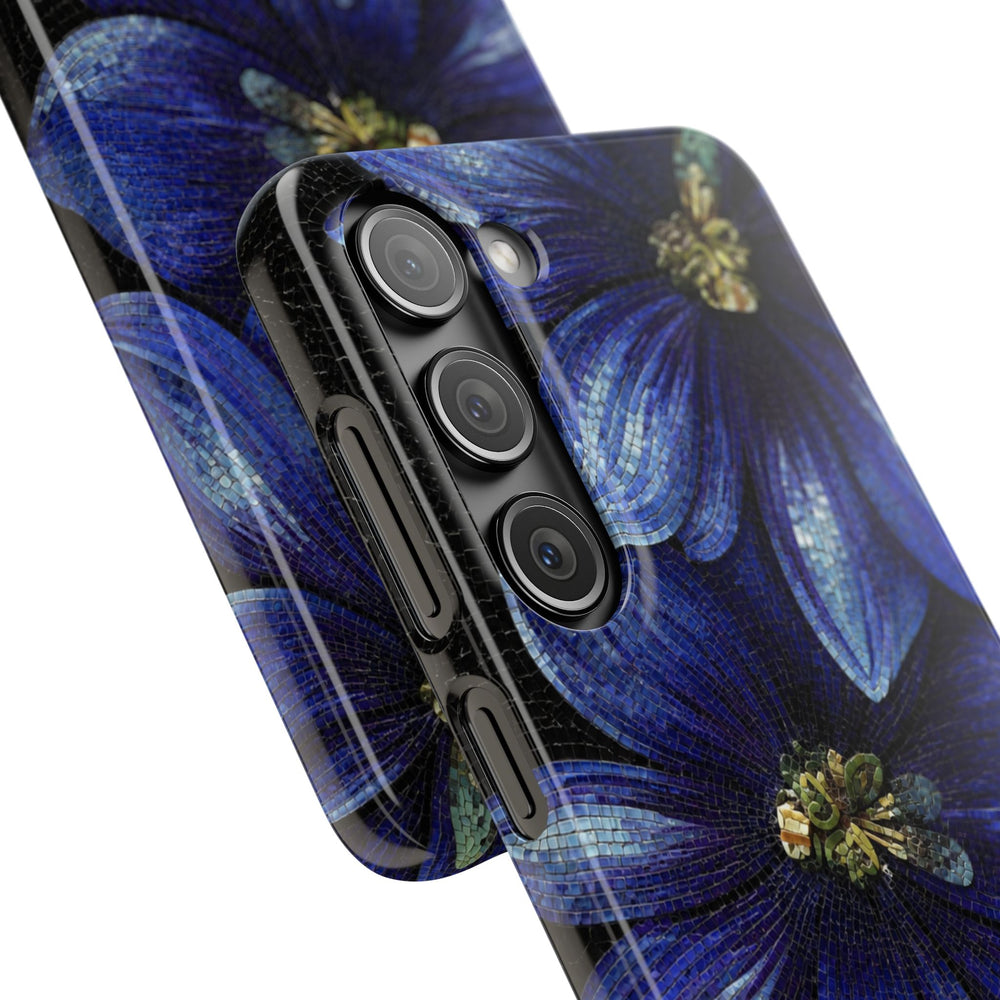 Blue Floral Snap Case