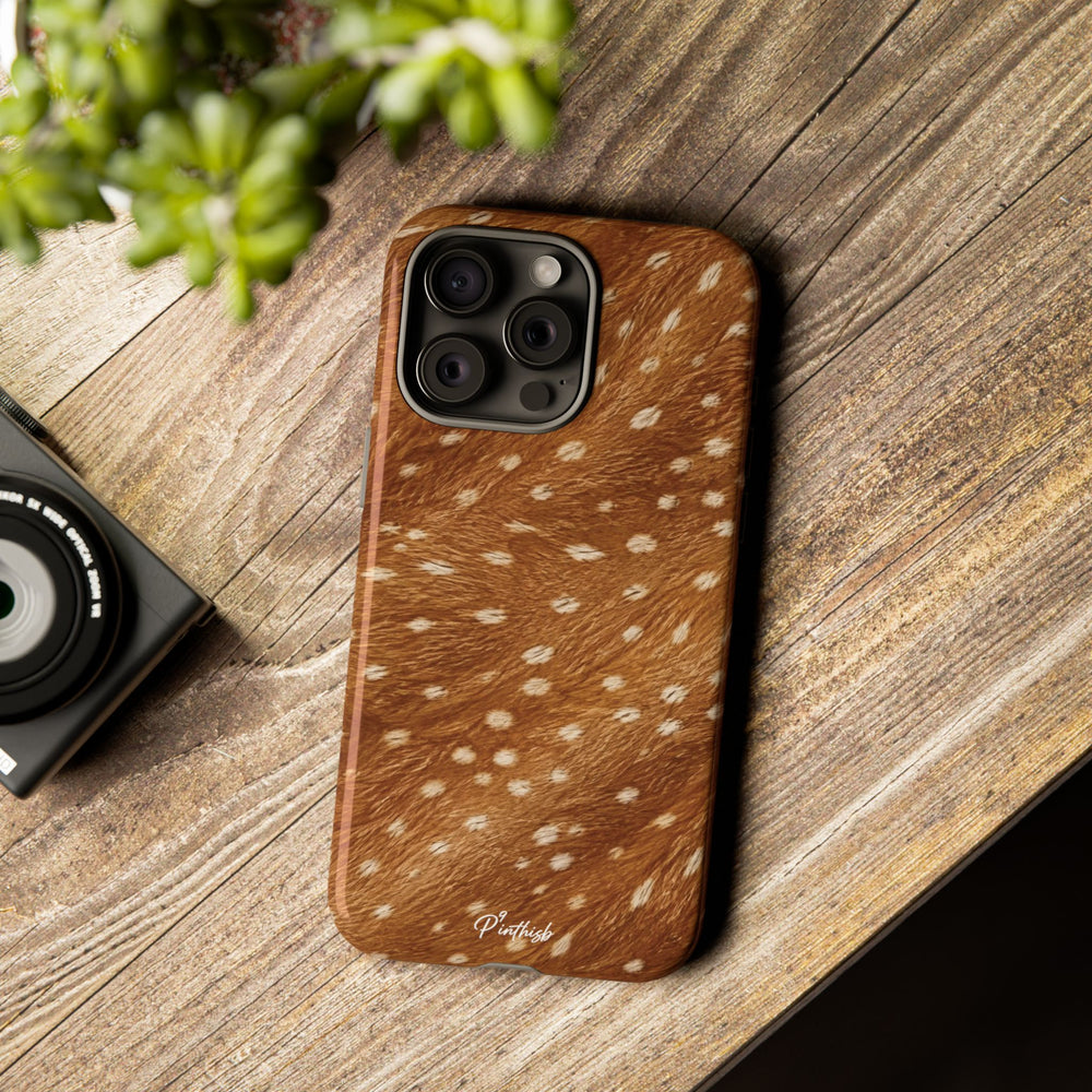 Caramel Deer Pattern Tough Case
