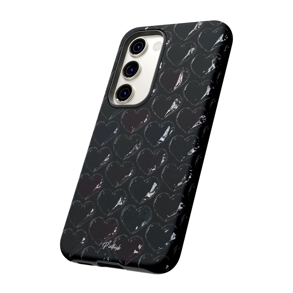 Black Pop Hearts Tough Case