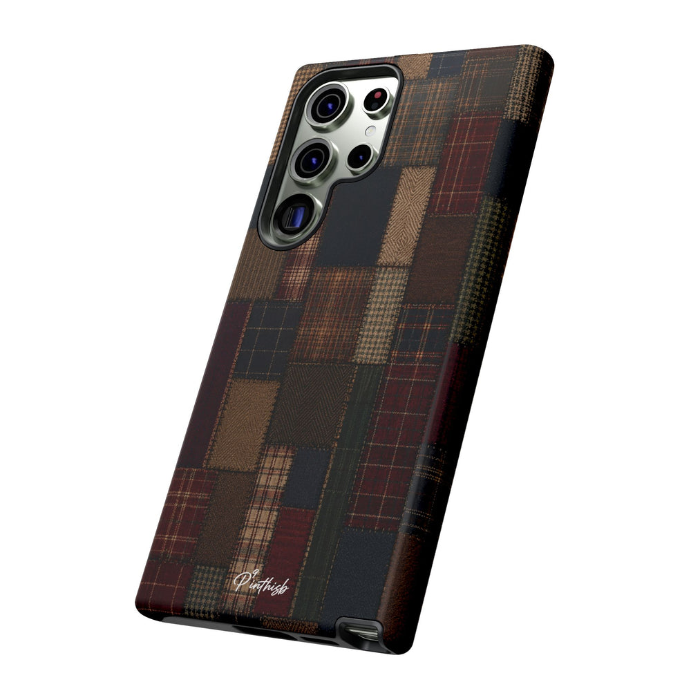 Plaid Patchwork Tough Phone Case
