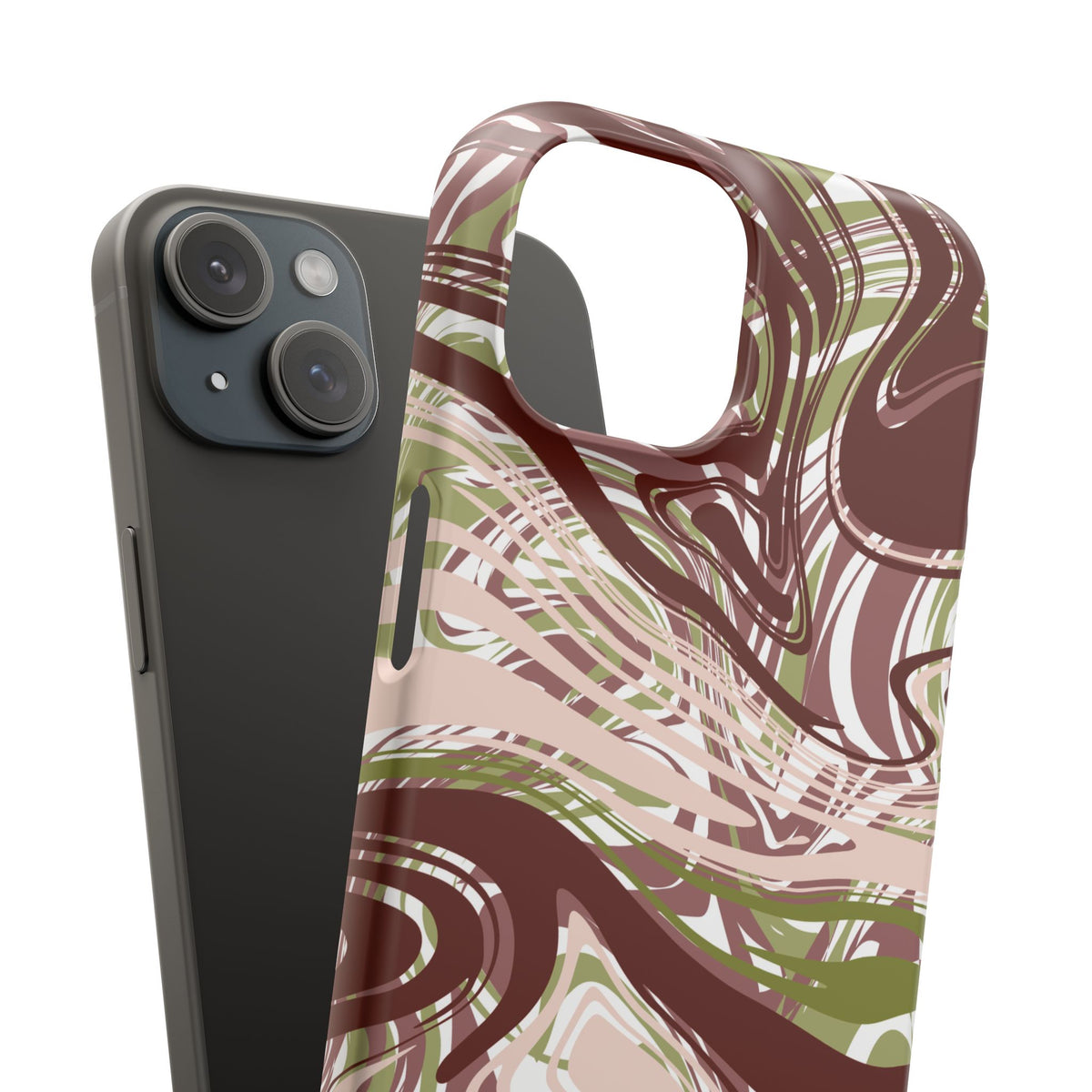 Abstract Marbled Snap Phone Case