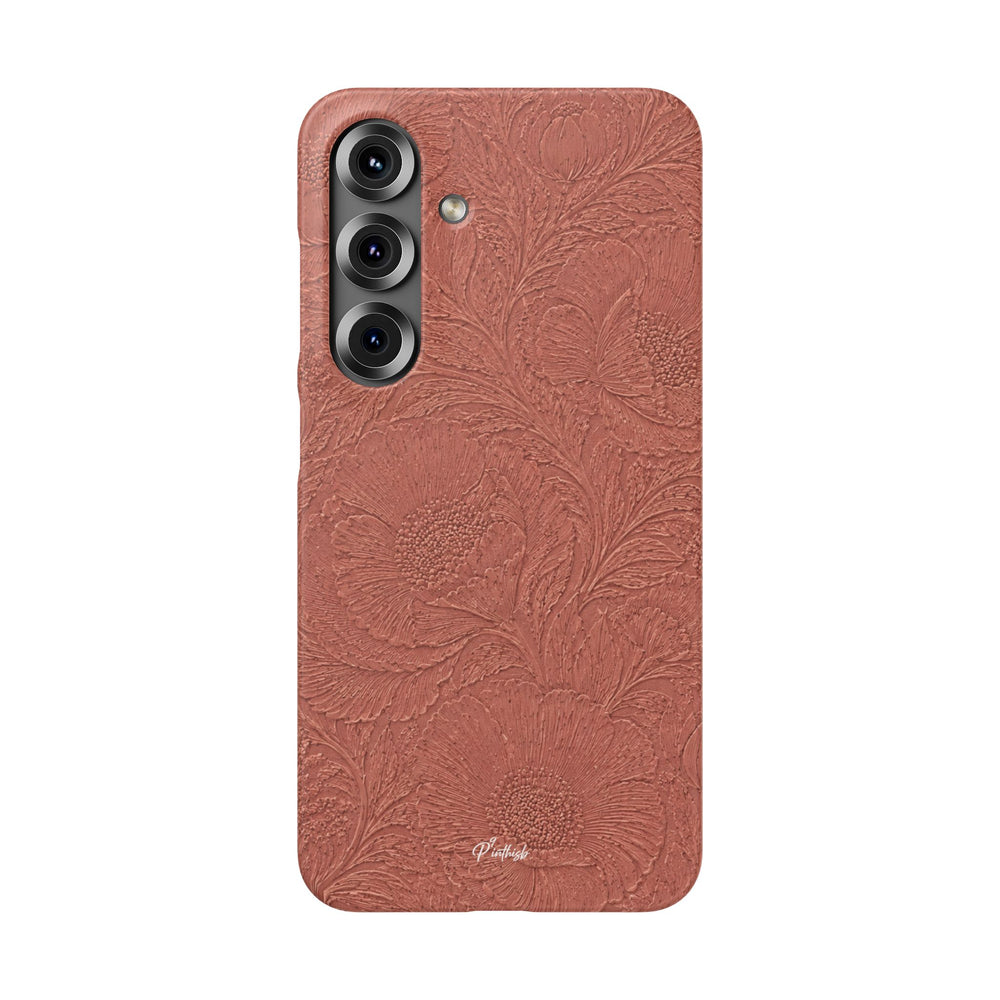 Embossed Floral Snap Case