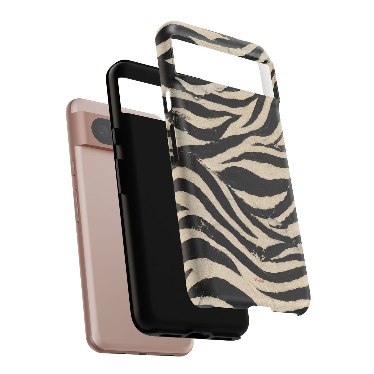 Wavy Peach & Mauve Tough Case