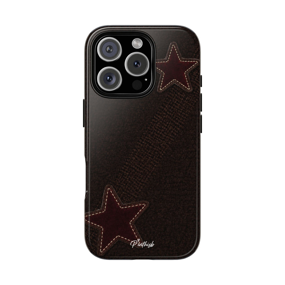 Rustic Stitched Star Phone Case