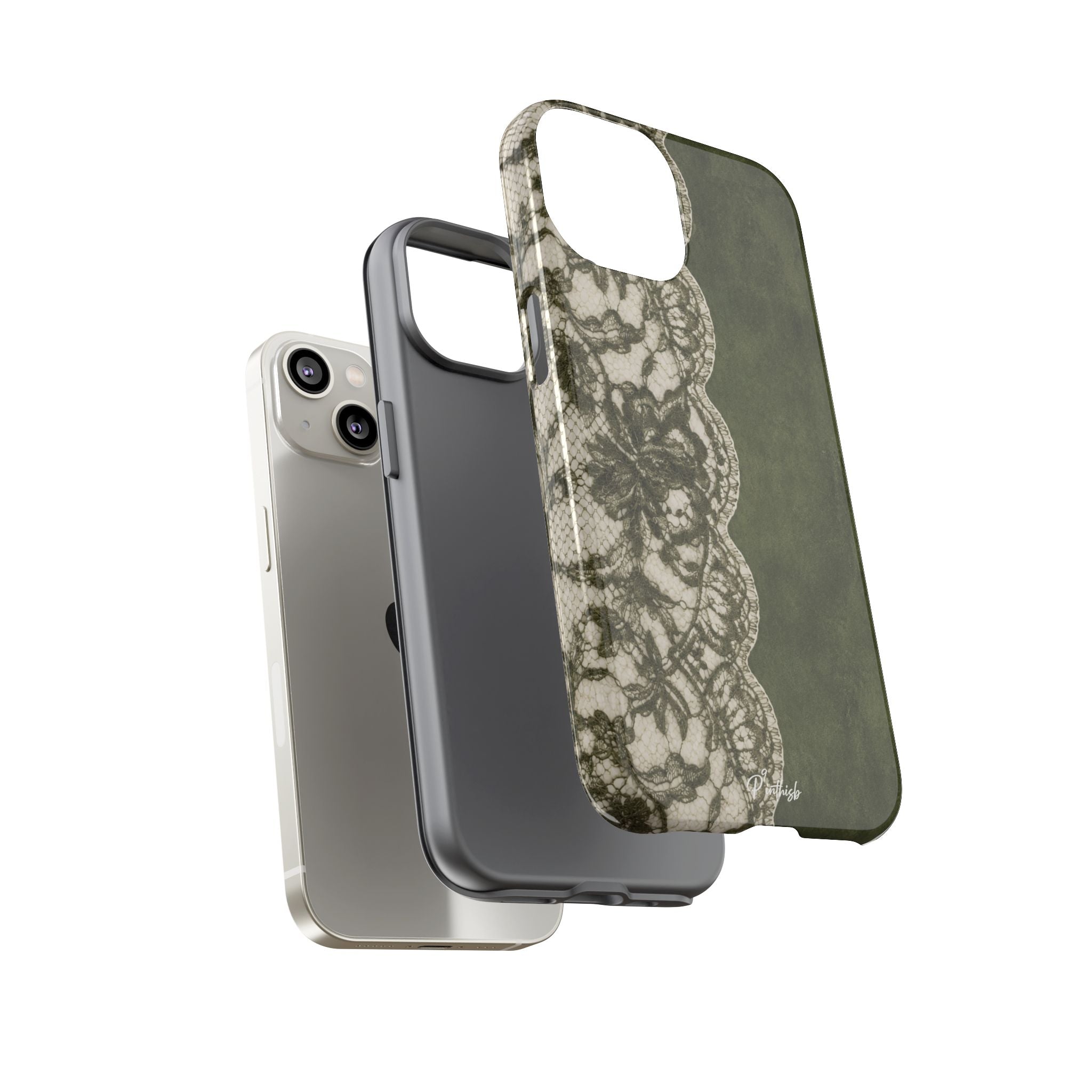 Olive Lace Tough Case