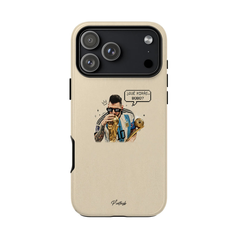 "G.O.A.T" Messi Tough Phone Case