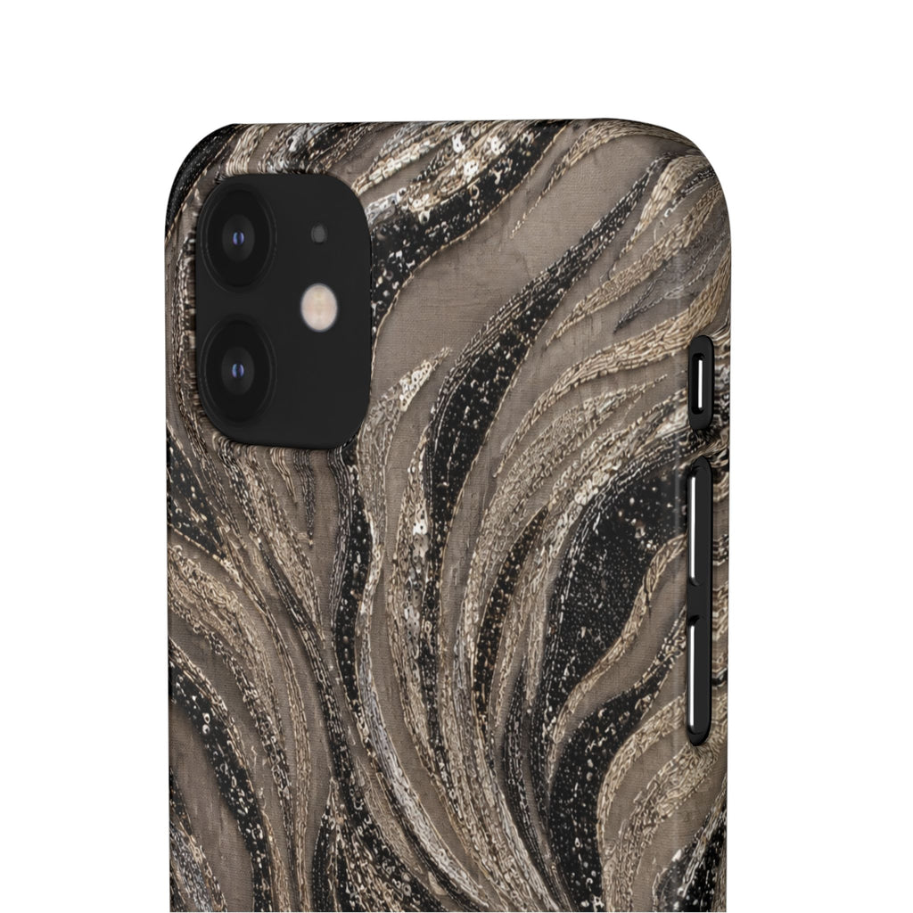 Neutral Swirl Protective Snap Case