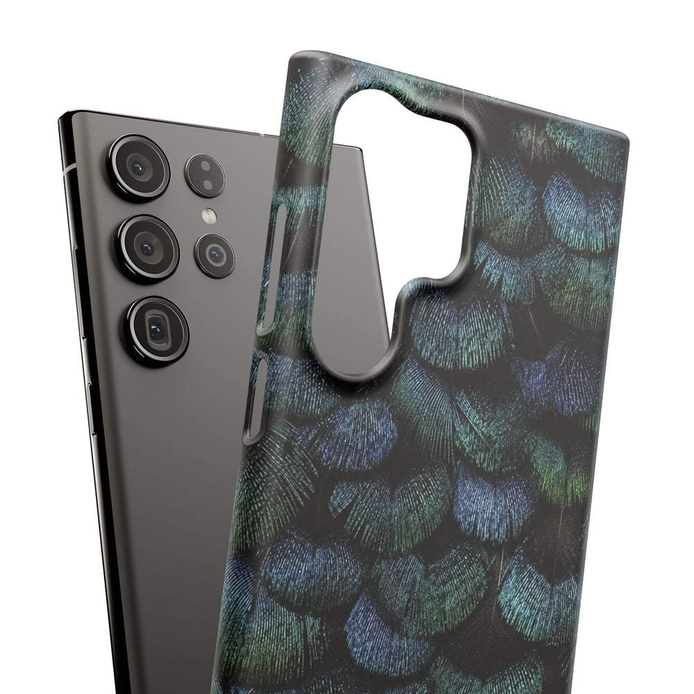 Iridescent Feather Snap Case