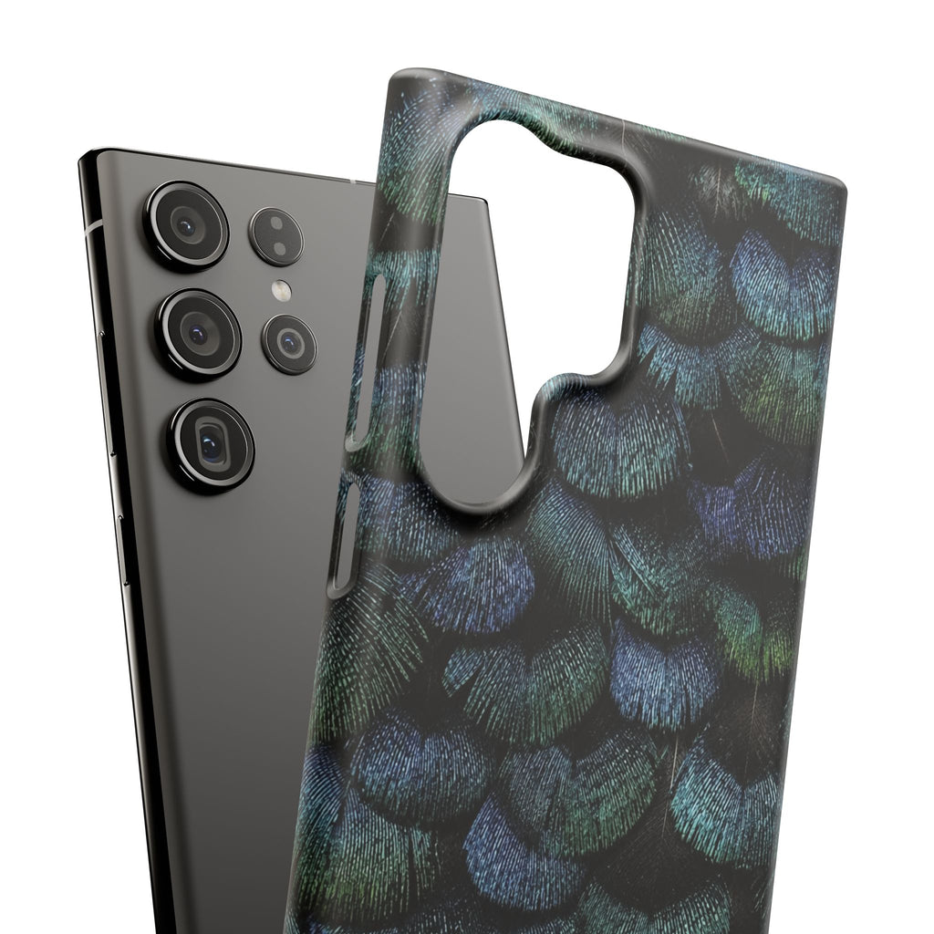 Iridescent Feather Snap Case