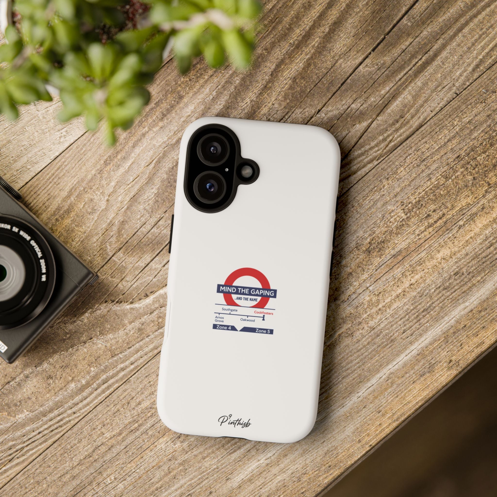 "Mind the Gaping" London Tube Parody Phone Case