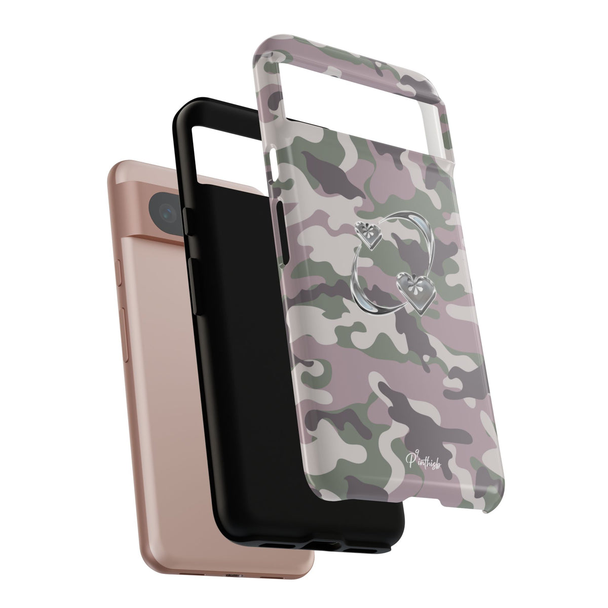 Camouflage Heart Tough Phone Case