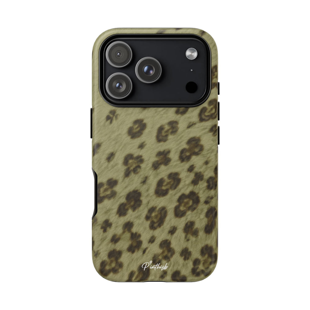 Olive Leopard Print Tough Case
