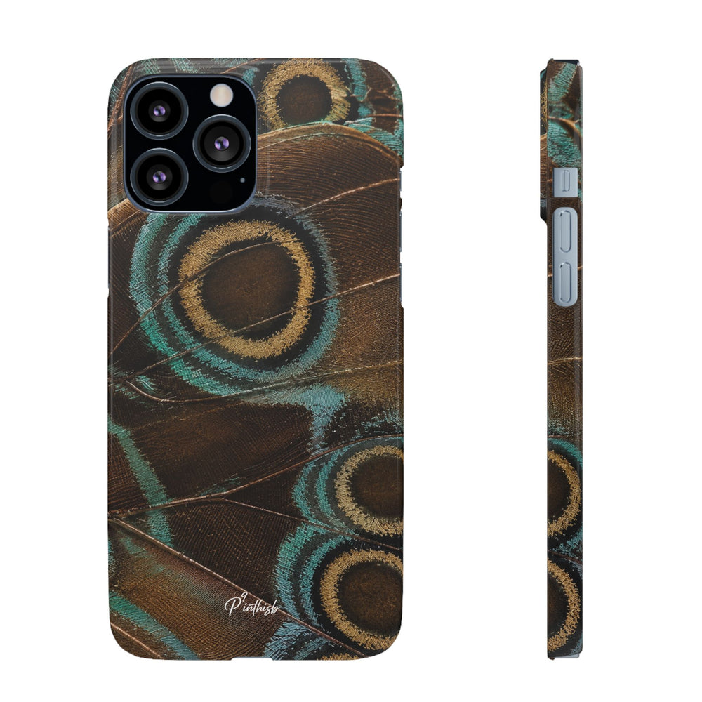 Peacock Feather Pattern Snap Case