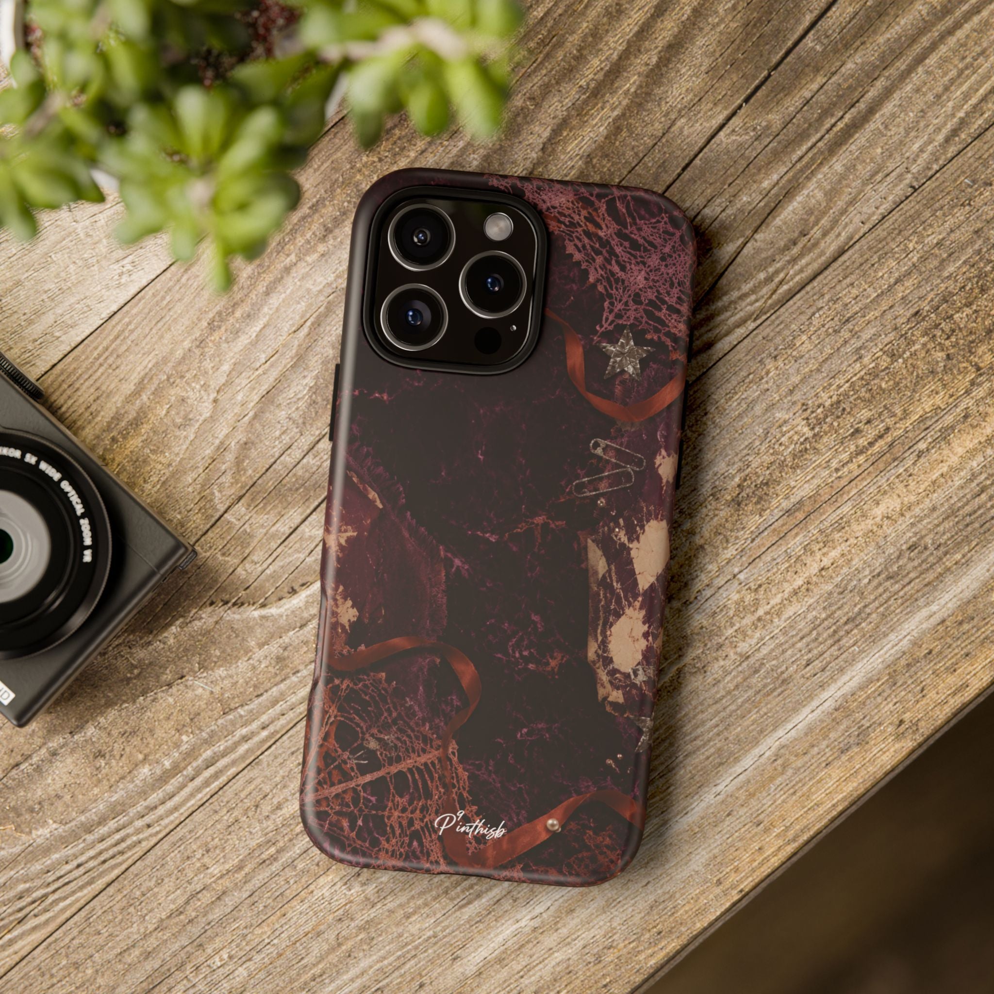 Dark Maroon Vintage Tough Case