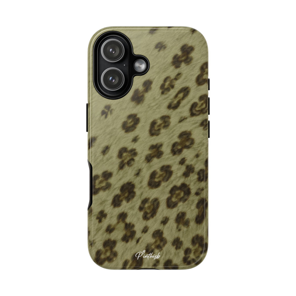Olive Leopard Print Tough Case